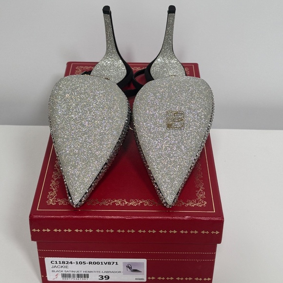 Rene Caovilla Jackie Crystal studded Sling-Back Pump in size US9 - Picture 16 of 16
